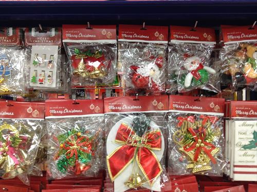 キャンドゥのクリスマスグッズ・クリスマスツリー&オーナメント