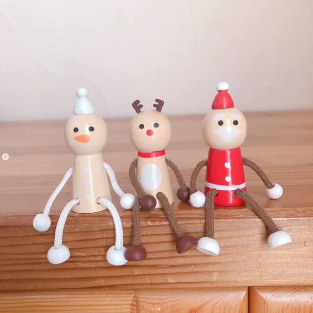キャンドゥクリスマス2025「ウッドサンタ、トナカイ、雪だるま」