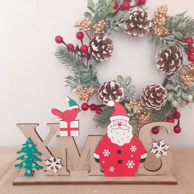 キャンドゥクリスマス2025「ウッドオブジェサンタクロース」