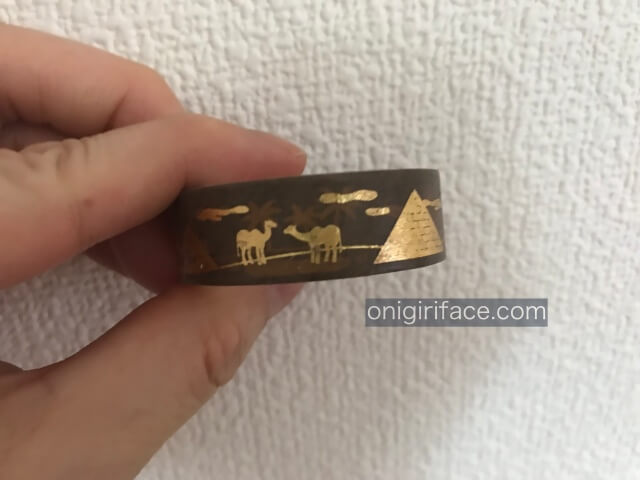 キャンドゥのエジプトグッズ「マスキングテープ(エジプトのピラミッドとラクダの絵)」