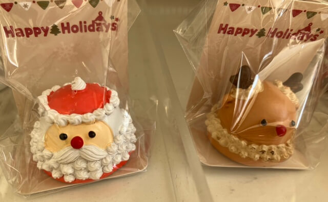 セリアクリスマス「かわいいサンタとトナカイ」