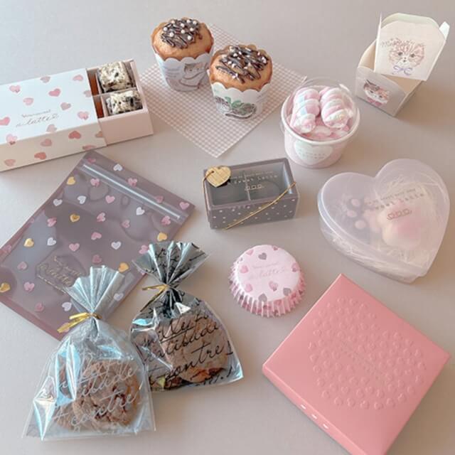 キャンドゥバレンタイン2026「優しいカラーのハート柄の手作りチョコづくりグッズ」