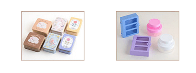 セリアバレンタイングッズ2026「ギフト缶、ブック型や2段ケーキの形をしたギフトケース」